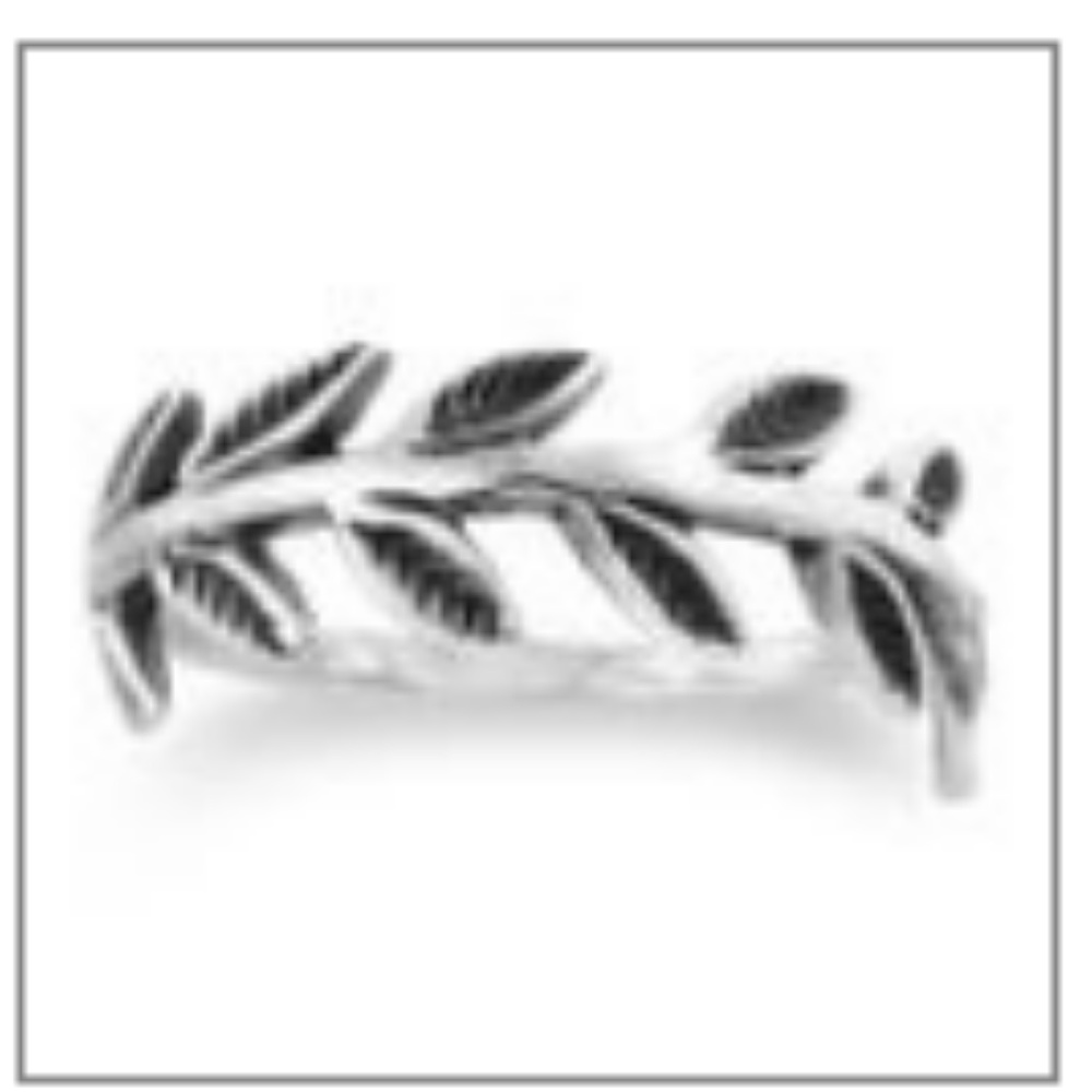 Sterling Silver Laurel Wreath Ring - Picture 7 of 7